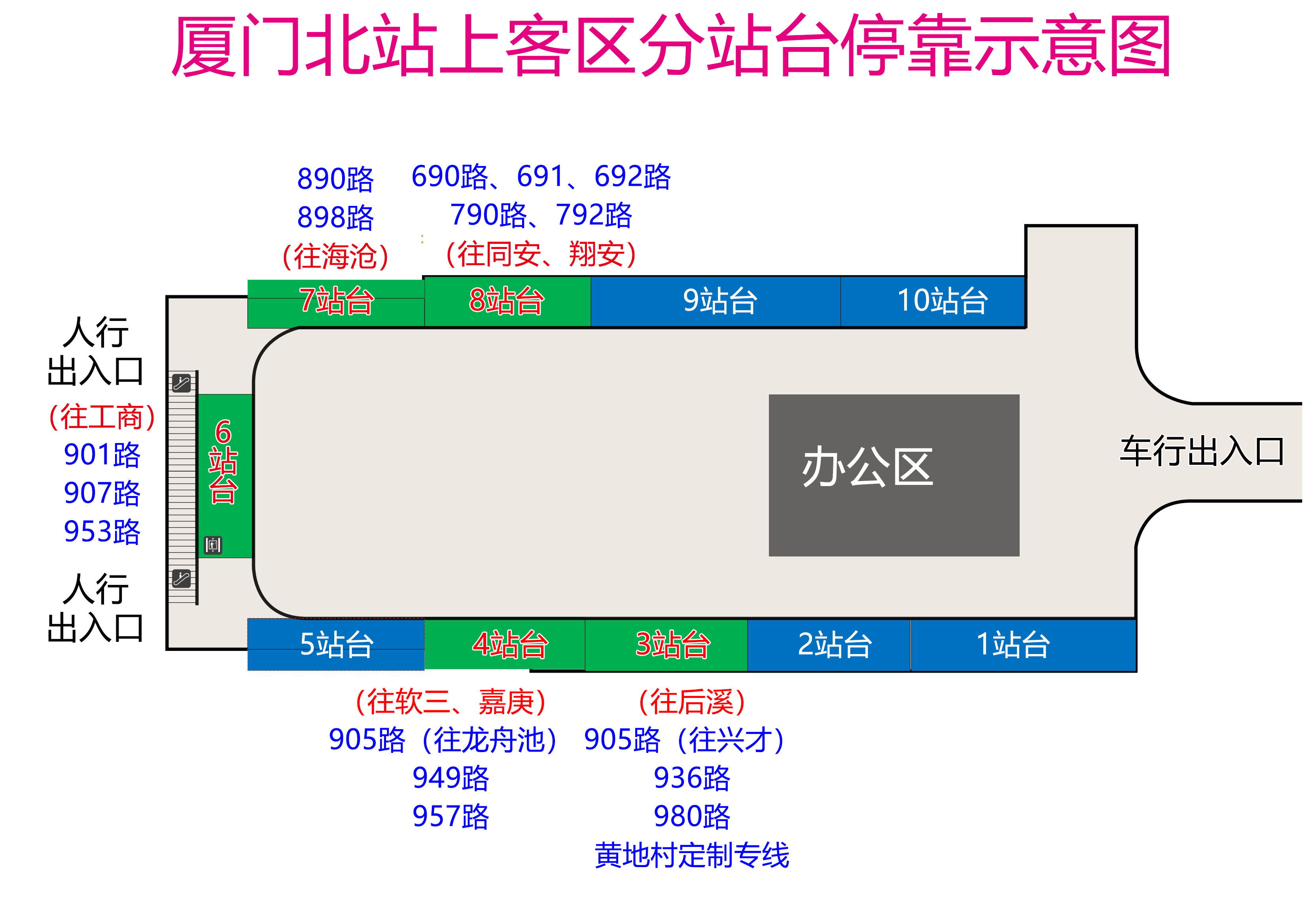 廈門北站上客區(qū)分站臺?？渴疽鈭D 20231116改1.jpg